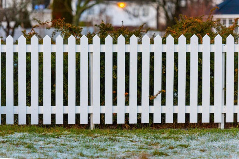 White-picket-fence-in-a-garden